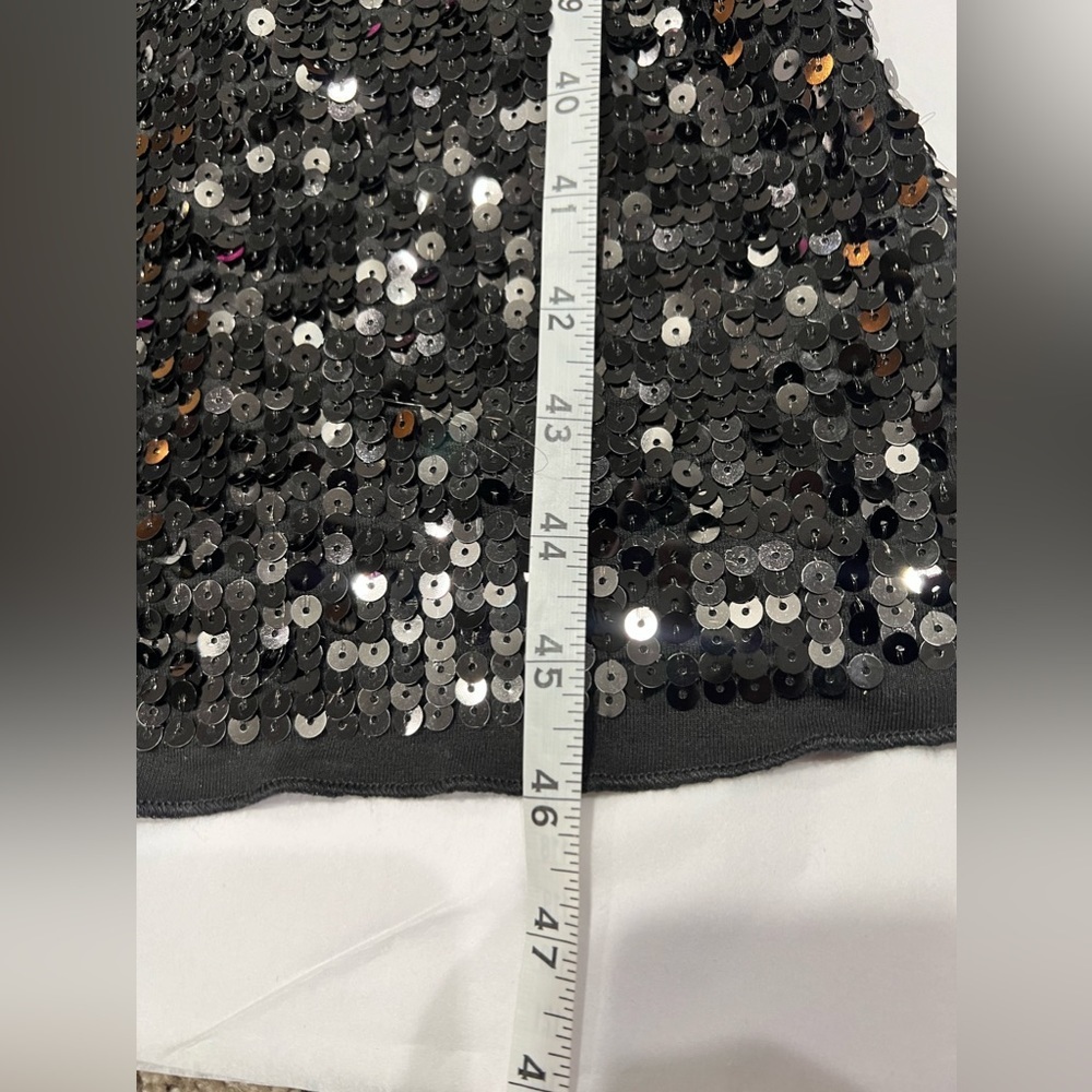 Ashro Black Salena Formal Dinner Cocktail Party Club Beaded Sequin Dress Gown 1X - Picture 9 of 11